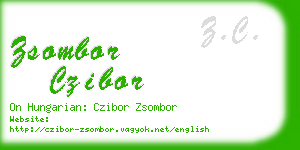 zsombor czibor business card